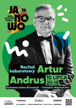 Janowo Wydarzenie Kabaret Artur Andrus - Recital Kabaretowy | WIECZÓR OTWARCIA