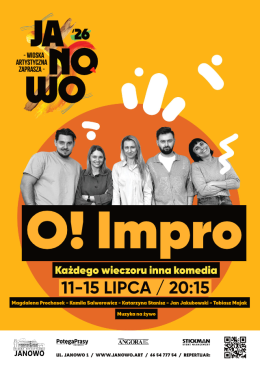 Janowo Wydarzenie Spektakl Co robimy, kiedy nikt nie patrzy? – mockument, komedia improwizowana – O! impro