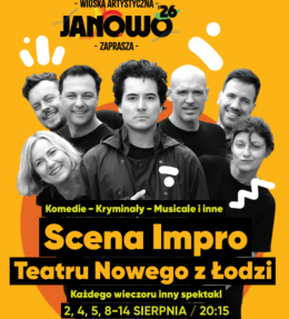 Janowo Wydarzenie Spektakl Wieczór komedii improwizowanej – Scena IMPRO Teatru Nowego w Łodzi